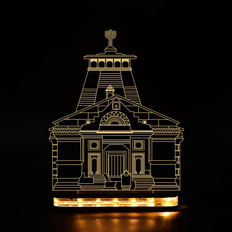 Kedarnath Temple Design Night Lamp