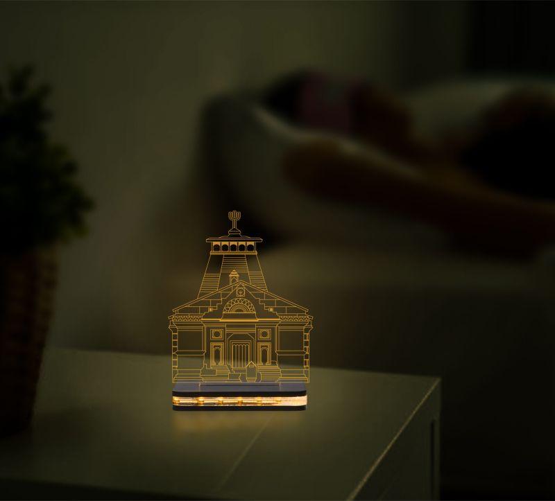 Kedarnath Temple Design Night Lamp