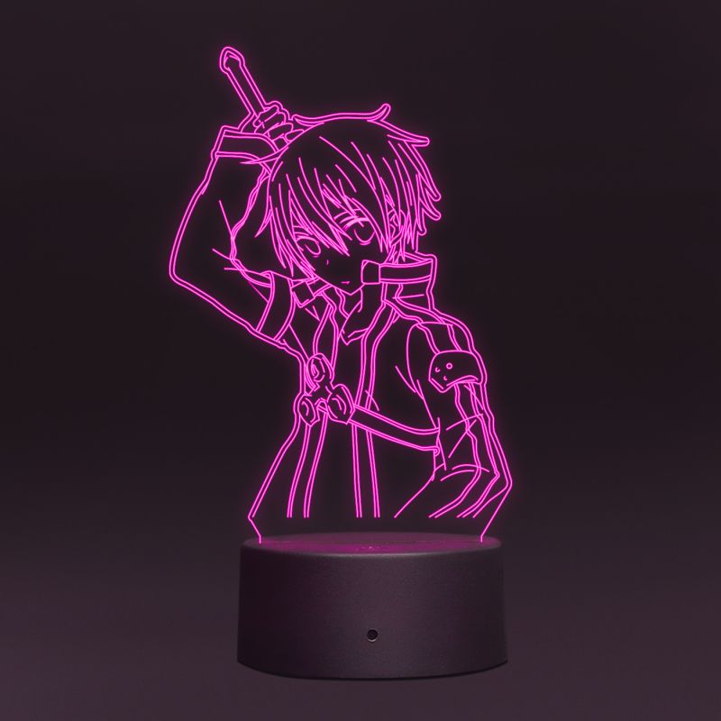 Kirito Form Sword Art Online Night Lamp