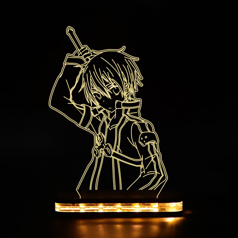 Kirito Form Sword Art Online Night Lamp