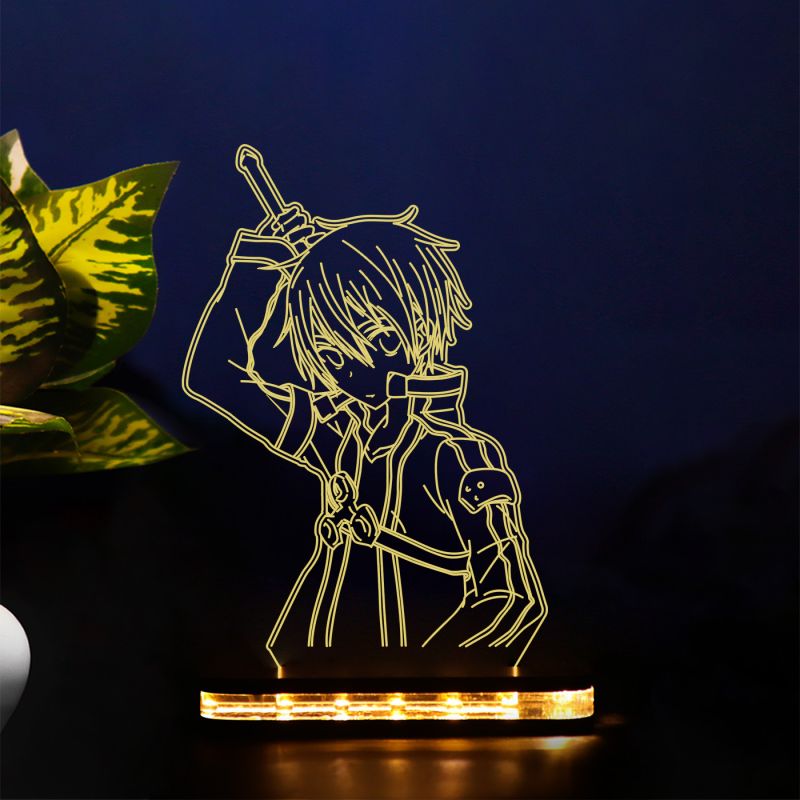 Kirito Form Sword Art Online Night Lamp