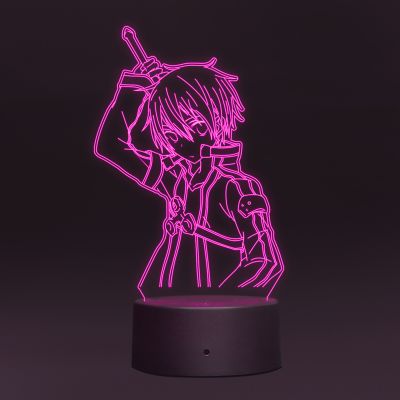 Kirito Form Sword Art Online Night Lamp