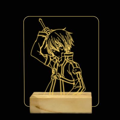 Kirito Form Sword Art Online Night Lamp