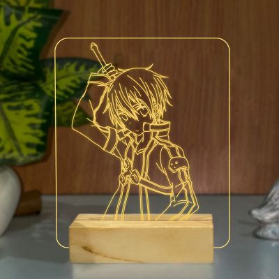 Kirito Form Sword Art Online Night Lamp