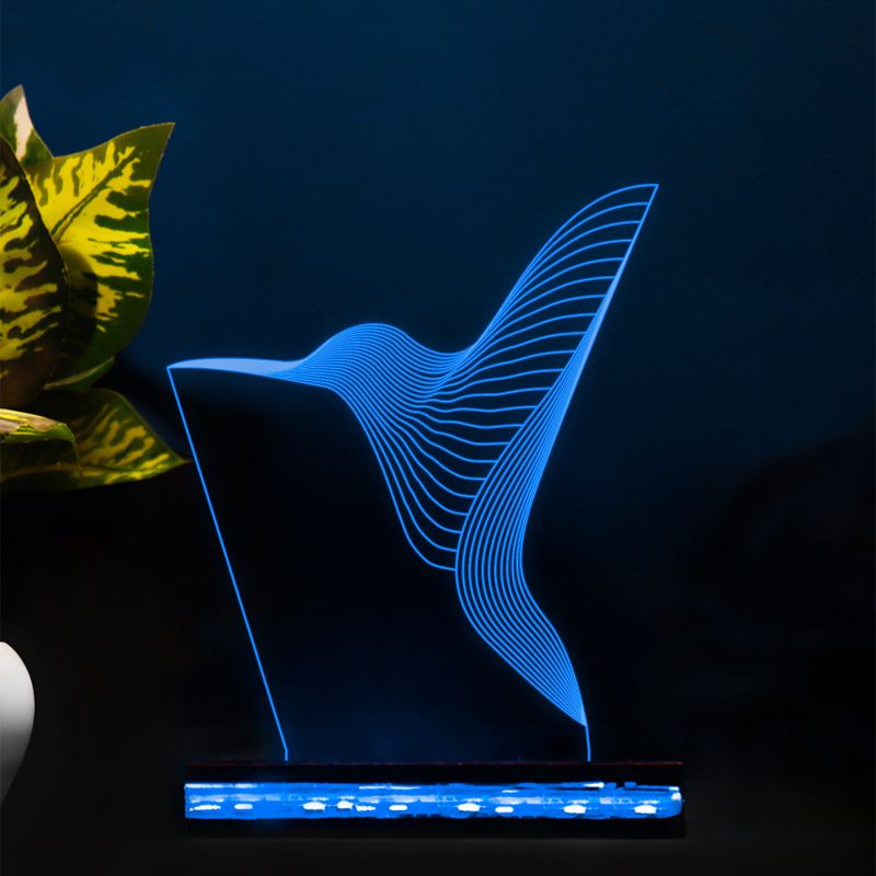 3D Kingfisher Bird Night Lamp