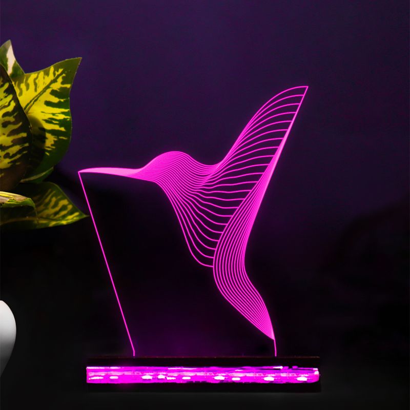 3D Kingfisher Bird Night Lamp