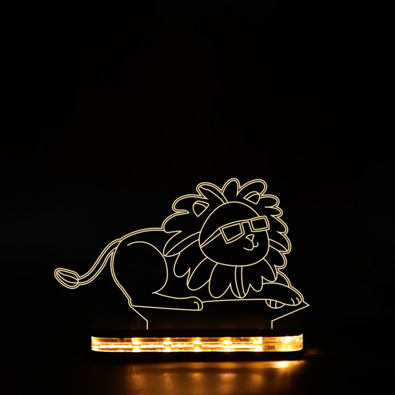 Cool Lion Design Night Lamp