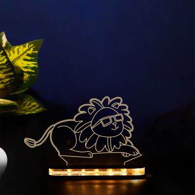 Cool Lion Design Night Lamp