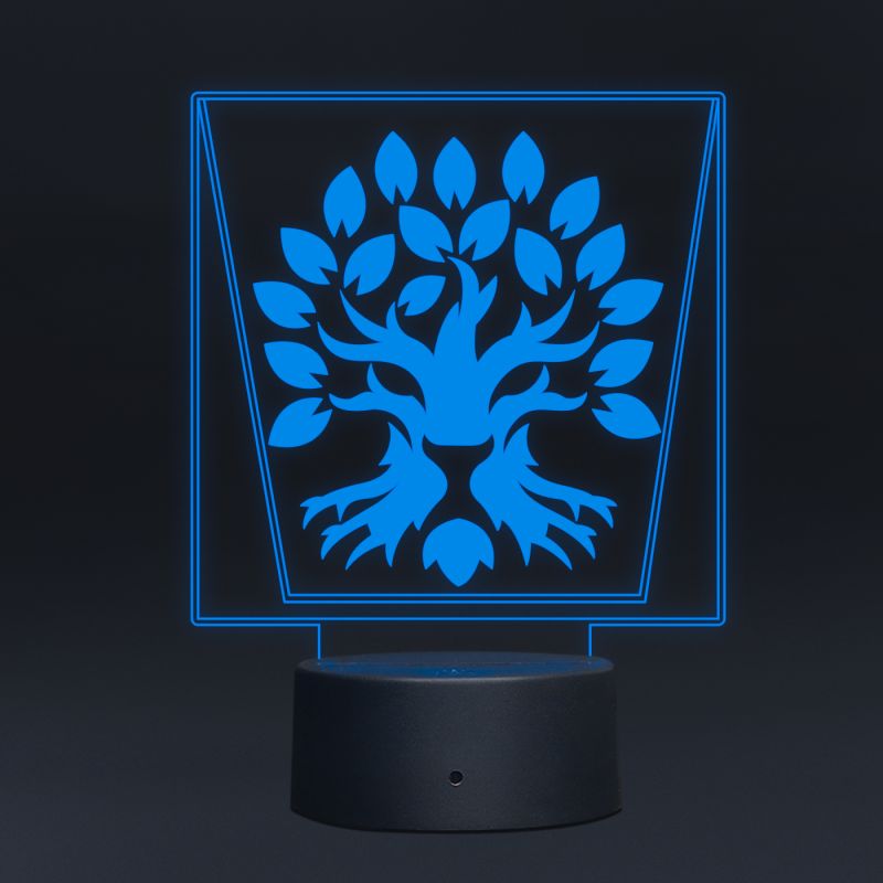 Lion With Tree Design Night Lamp