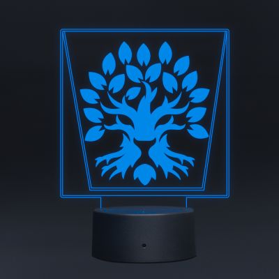 Lion With Tree Design Night Lamp