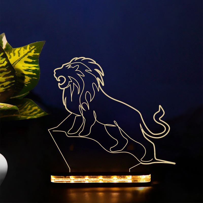 Roaring Lion Design Night Lamp