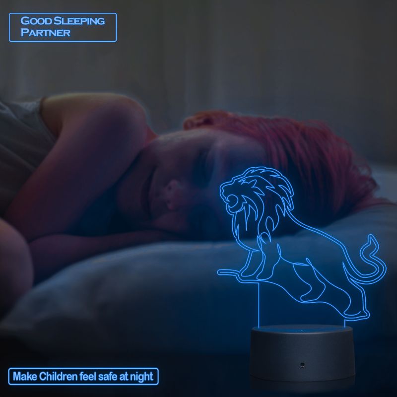 Roaring Lion Design Night Lamp