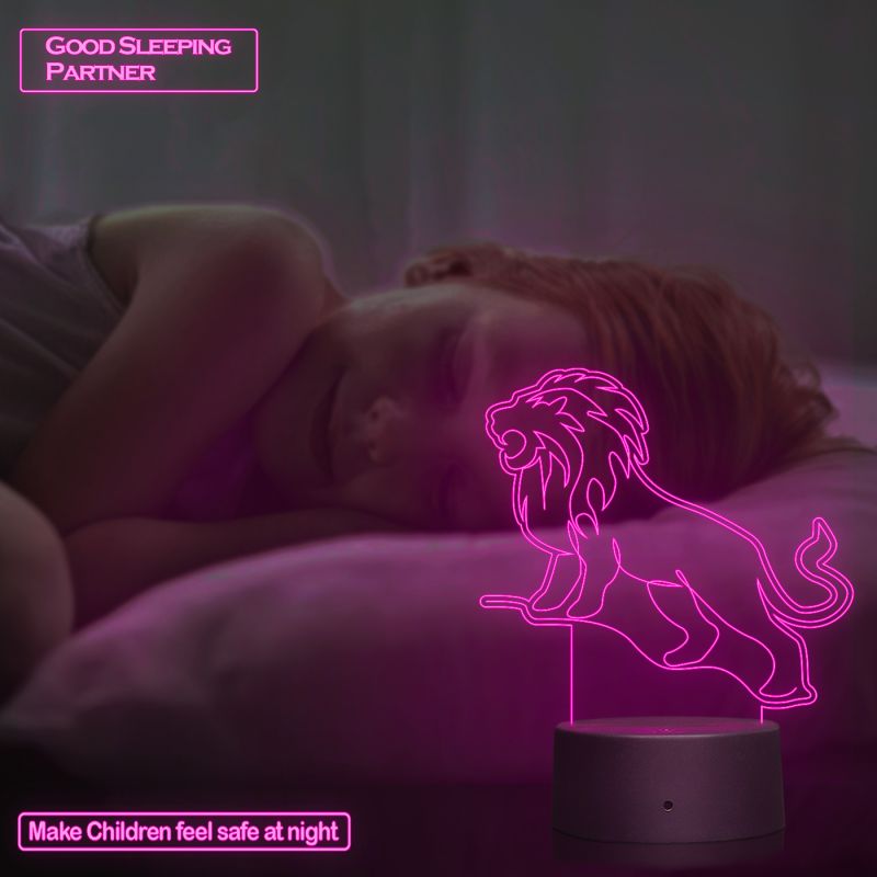 Roaring Lion Design Night Lamp