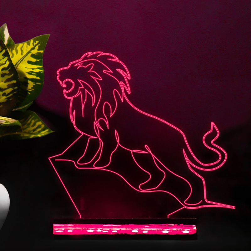 Roaring Lion Design Night Lamp