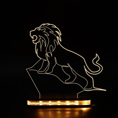 Roaring Lion Design Night Lamp