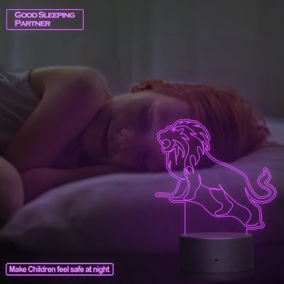 Roaring Lion Design Night Lamp