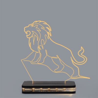 Roaring Lion Design Night Lamp