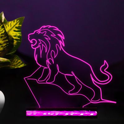 Roaring Lion Design Night Lamp