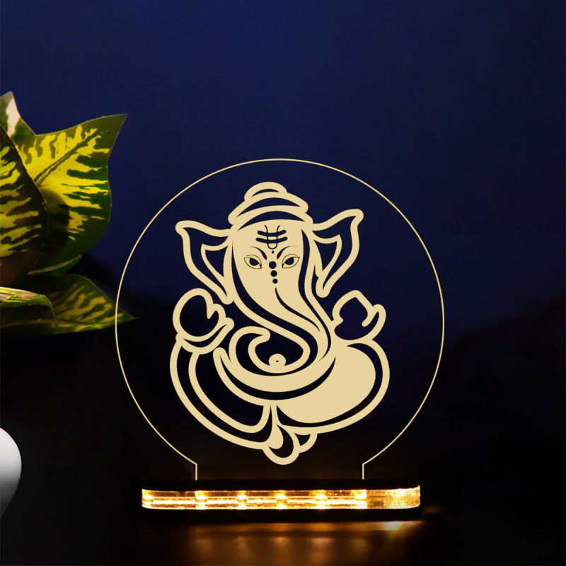 Lord Ganesha Design Night Lamp