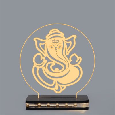 Lord Ganesha Design Night Lamp