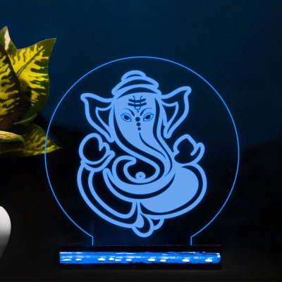 Lord Ganesha Design Night Lamp