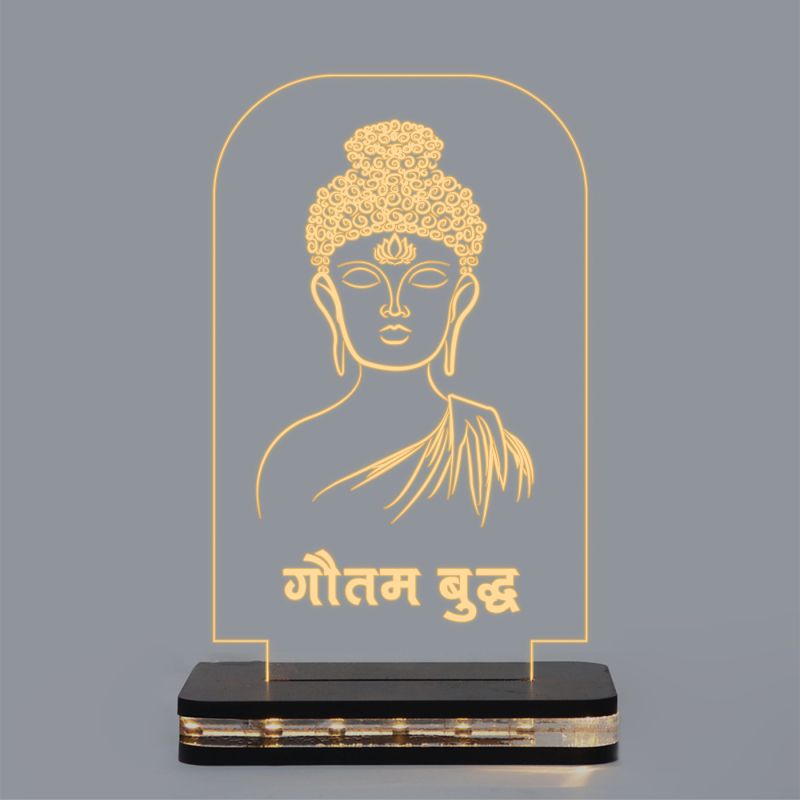 Gautam Buddha Design Night Lamp