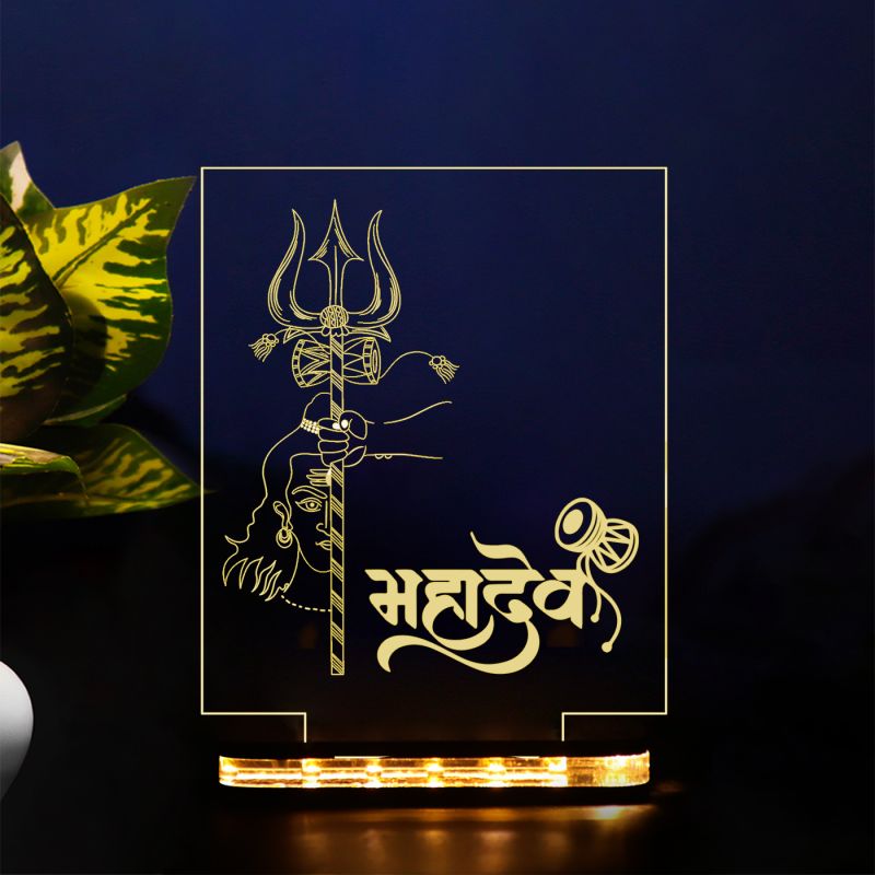 Mahadev Shiv Ji Design Night Lamp