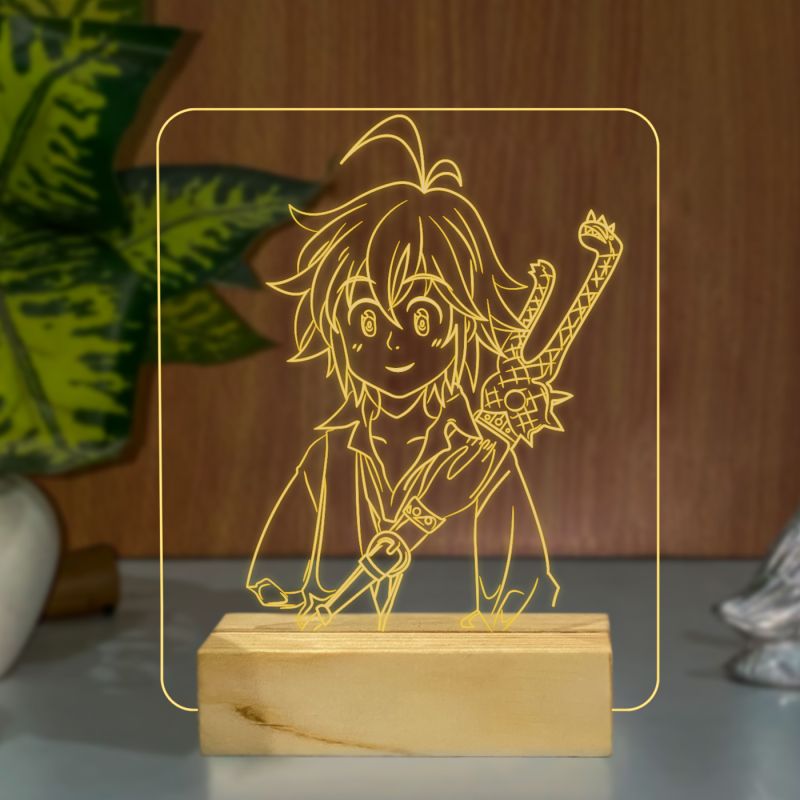 Meliodas Character From Seven Deadly Sins Night Lamp