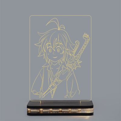 Meliodas Character From Seven Deadly Sins Night Lamp