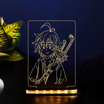 Meliodas Character From Seven Deadly Sins Night Lamp