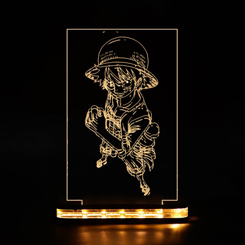 Monkey D Luffy Character Design Night Lamp