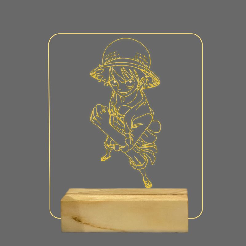 Monkey D Luffy Character Design Night Lamp