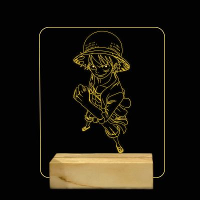 Monkey D Luffy Character Design Night Lamp