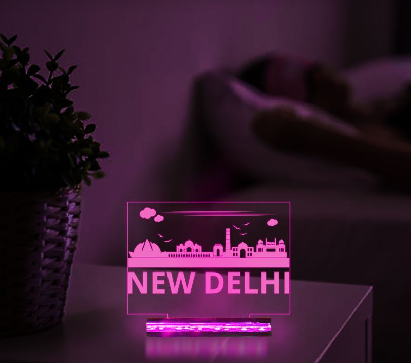 New Delhi Monuments Design Night Lamp