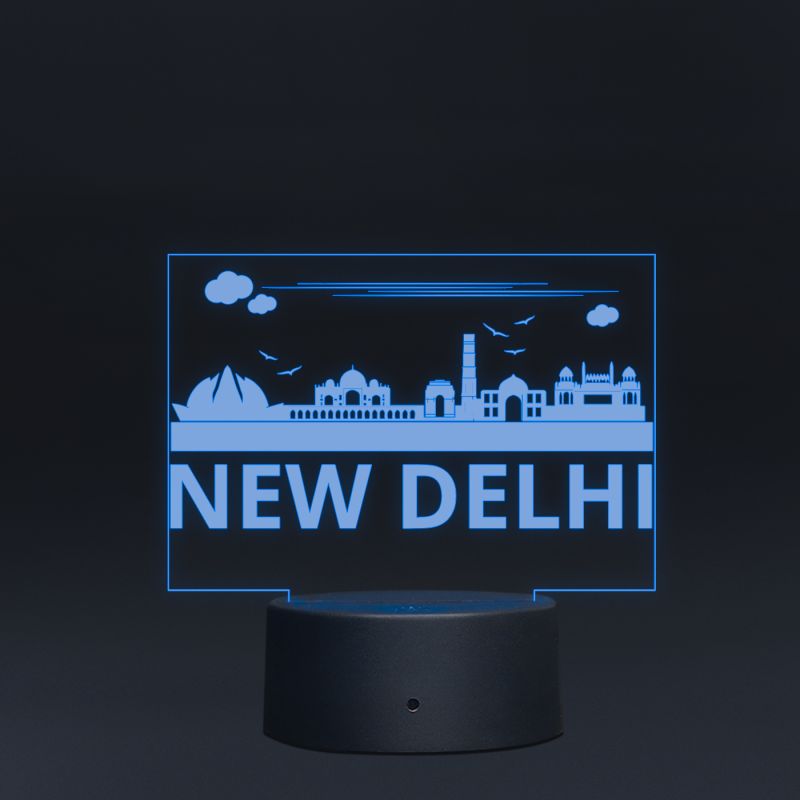 New Delhi Monuments Design Night Lamp