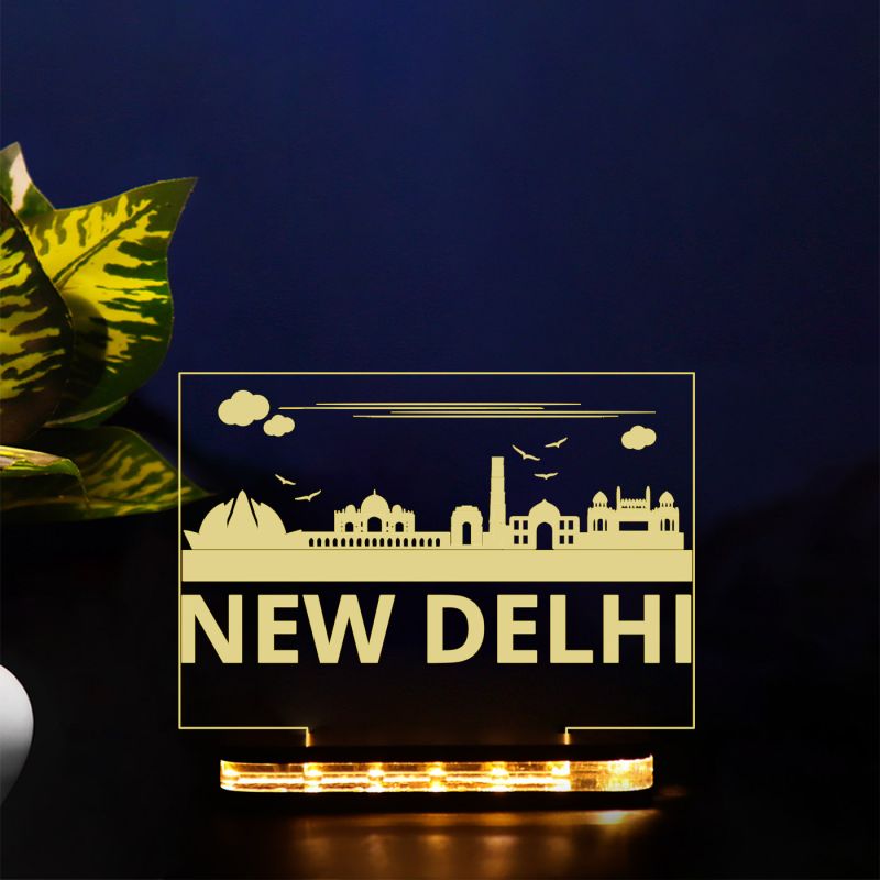 New Delhi Monuments Design Night Lamp