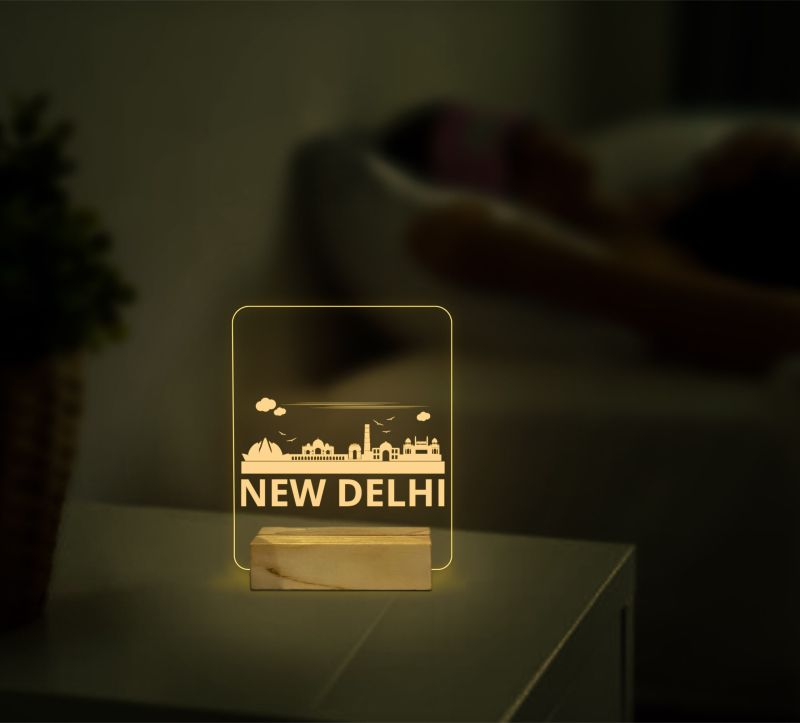 New Delhi Monuments Design Night Lamp