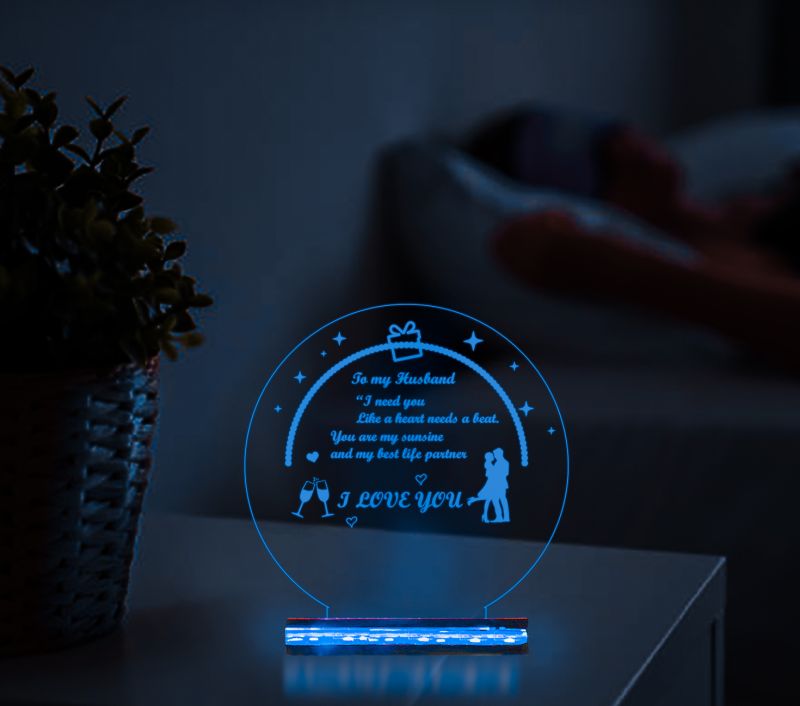 I Love You With Cute Message For Couple Night Lamp