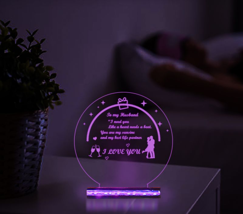 I Love You With Cute Message For Couple Night Lamp