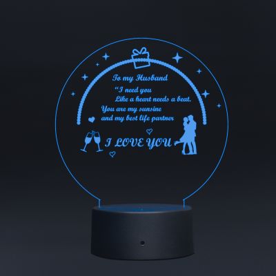 I Love You With Cute Message For Couple Night Lamp