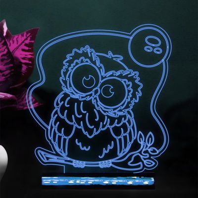 Owl Cartoon Design Night Lamp