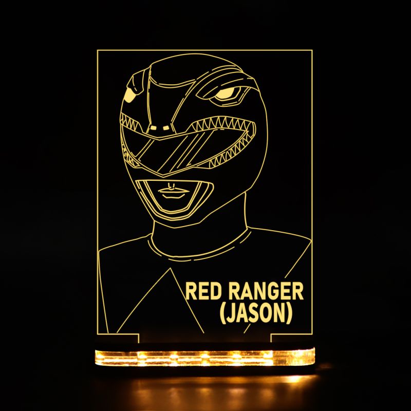 Red Ranger Character Night Lamp