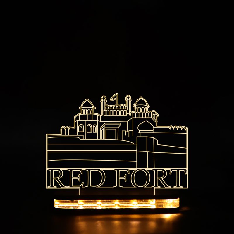 Red Fort Art Design Night Lamp