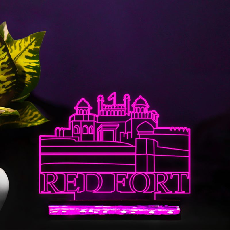 Red Fort Art Design Night Lamp