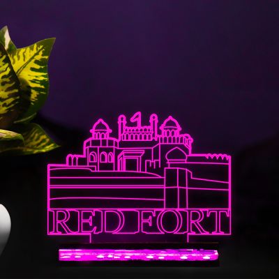 Red Fort Art Design Night Lamp