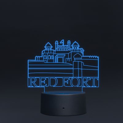 Red Fort Art Design Night Lamp