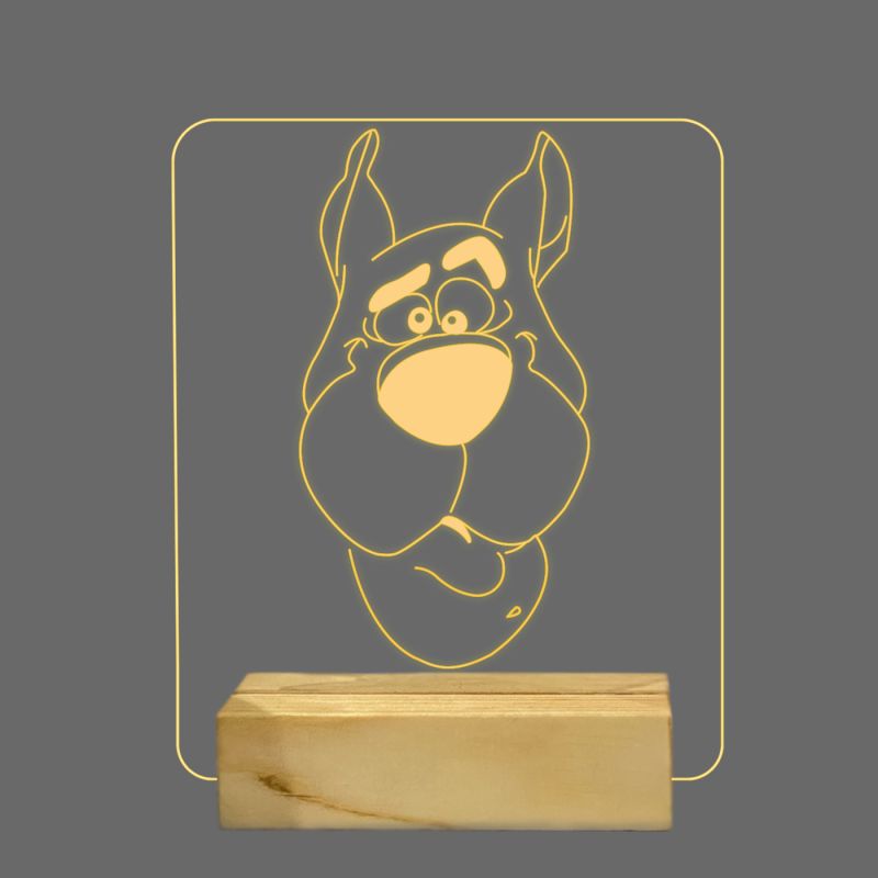 Scooby Doo Dog Face Night Lamp