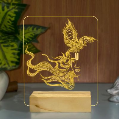 Shree Krishna Design Night Lamp