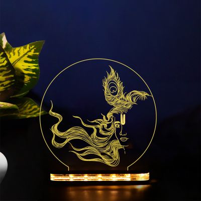 Shree Krishna Design Night Lamp