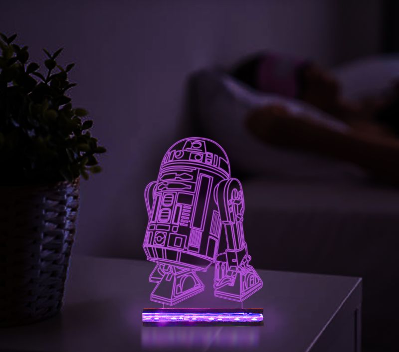 Star Wars Character R2 D2 Night Lamp